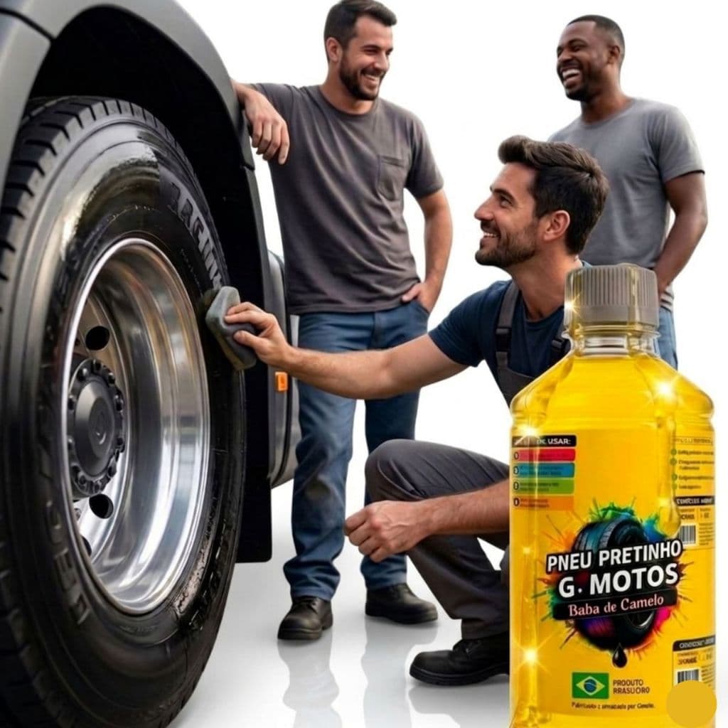 Lustrador Pretinho Baba de Camelo Limpa Pneu Automotivo 500ml LINHA G MOTOS