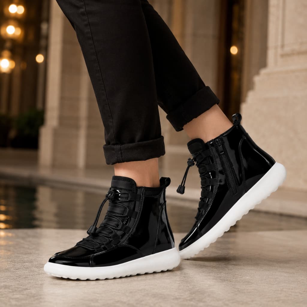 Bota Híbrida Feminina Casual Moderna Confortável Qualidade Premium