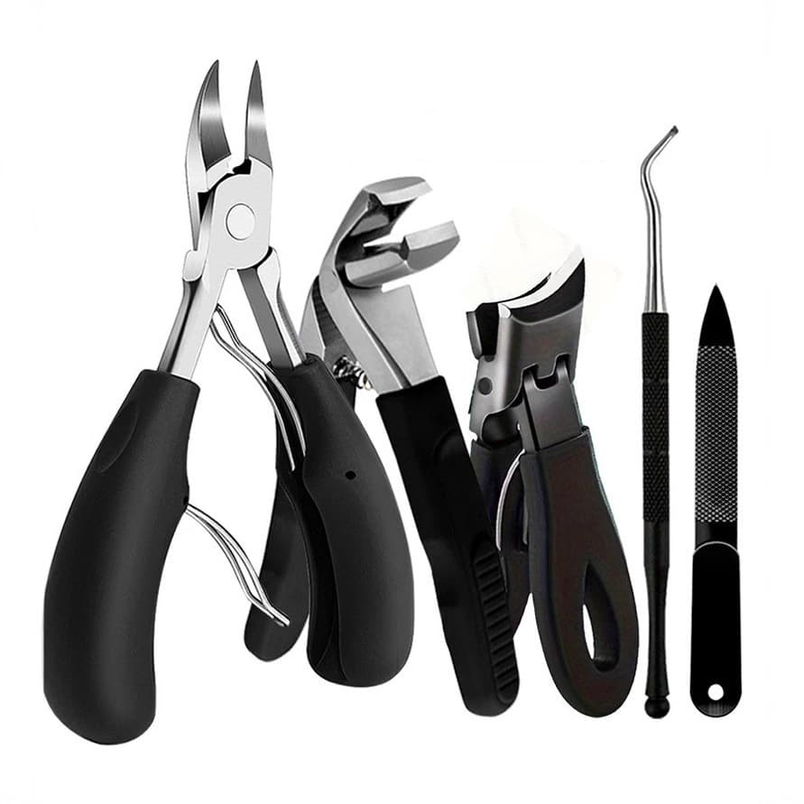 Alicate mola dupla De Cortar Unha Curvado Profissional Aço Inox Manicure Pedicure Podologia De Unha