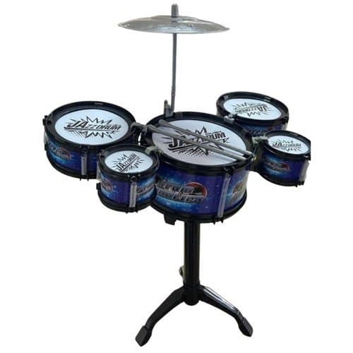 Mini Bateria Infantil Brinquedo Musical Tambor Percussao 5 Pecas Sortidas