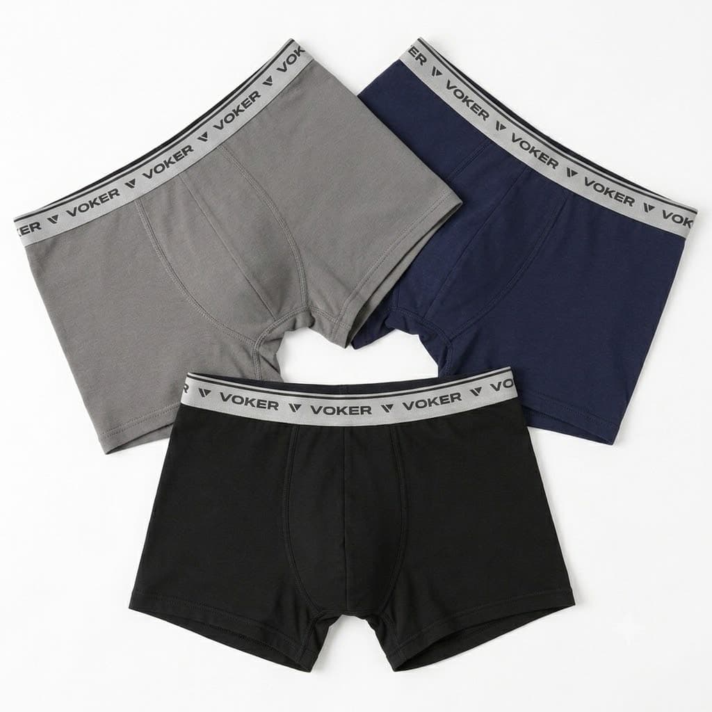 Kit 3 Cueca Boxer Masculina Microfibra Confortável 100% Algodão - Promoção !