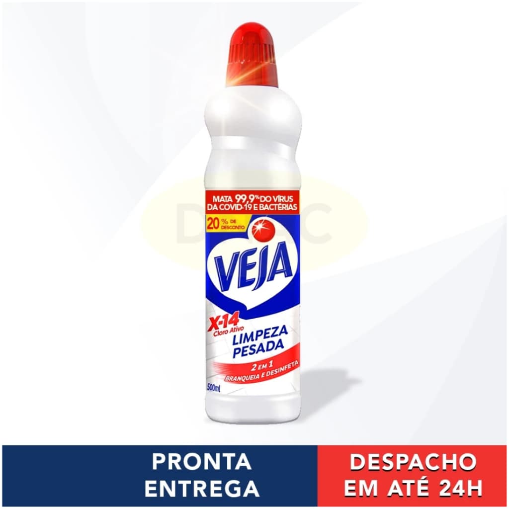 Limpador Limpeza Pesada Veja X-14 Para Banheiro Cloro Ativo 500ml