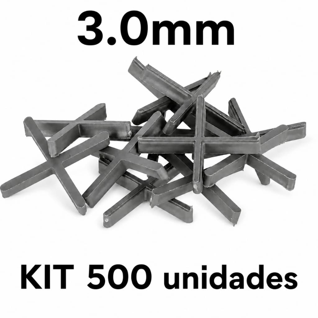 Kit 500 Espaçador Juntapiso Cortag 3mm Para Piso E Porcelanato