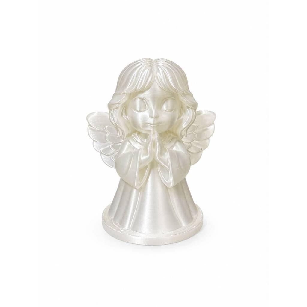 Anjo de Mesa em Oração | Decoração Religiosa Católica Pérola