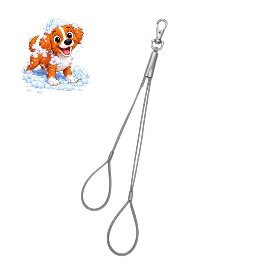 Guia Dupla de Contenção 2 em 1 para Banho e Tosa Groomer Pet Cachorro Cães * 60/70cm