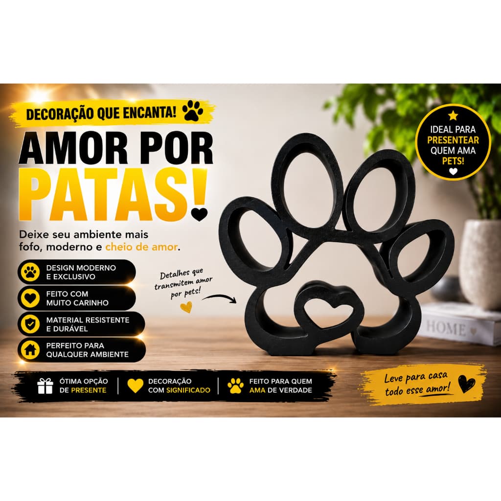 Decoração Pata de Cachorro | Enfeite Pata de Cachorro Decorativo | Enfeite Decorativo Pata de Cachorro