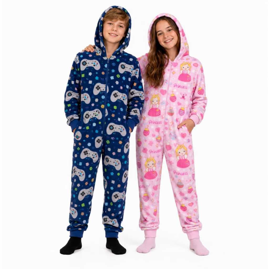 Macacão pijama Juvenil tamanhos 10 12 14 16
