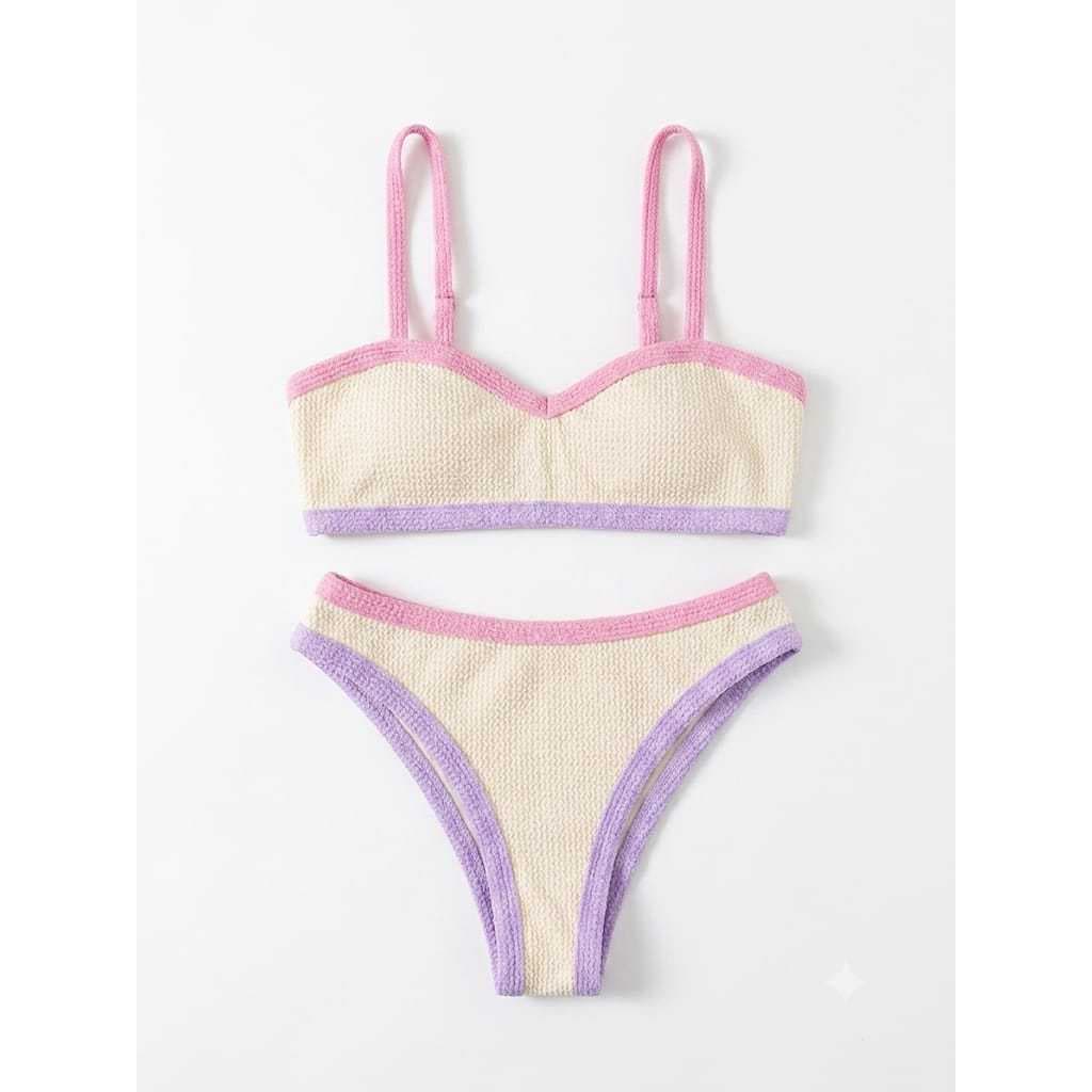 Biquíni Feminino Conjunto Joana Top com Alças Ajustáveis e Calcinha Asa Delta