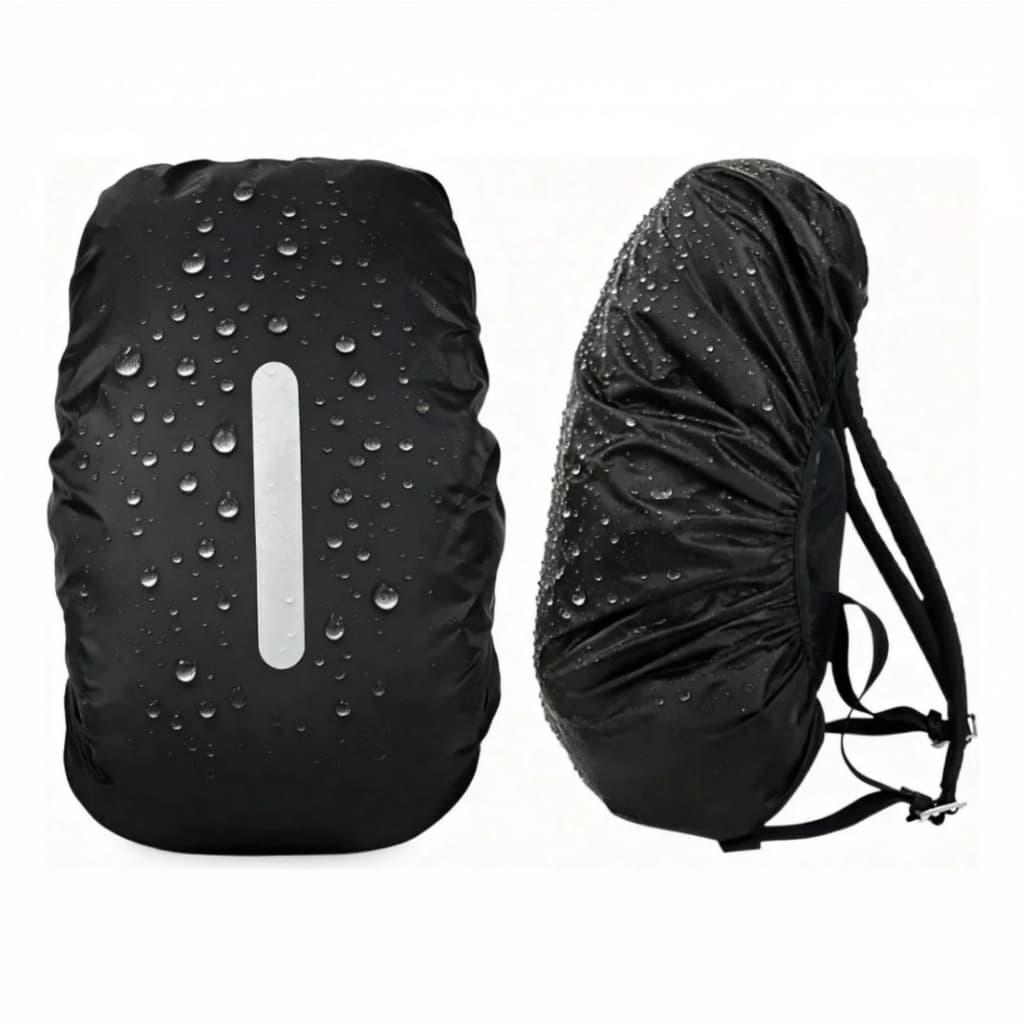 Capa Para Mochila De Chuva Refletiva Impermeável Protetora Para Motoboy Mala Anti Poeira Ajustável