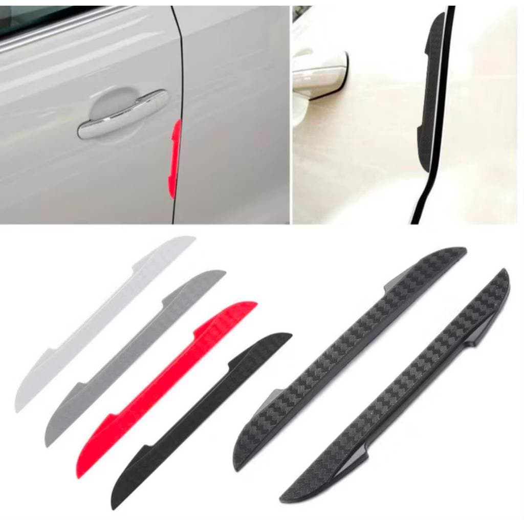 Kit 4 Protetores de Porta Automotivo Borracha Anti Risco Adesivo Universal Proteção Maçaneta Carro