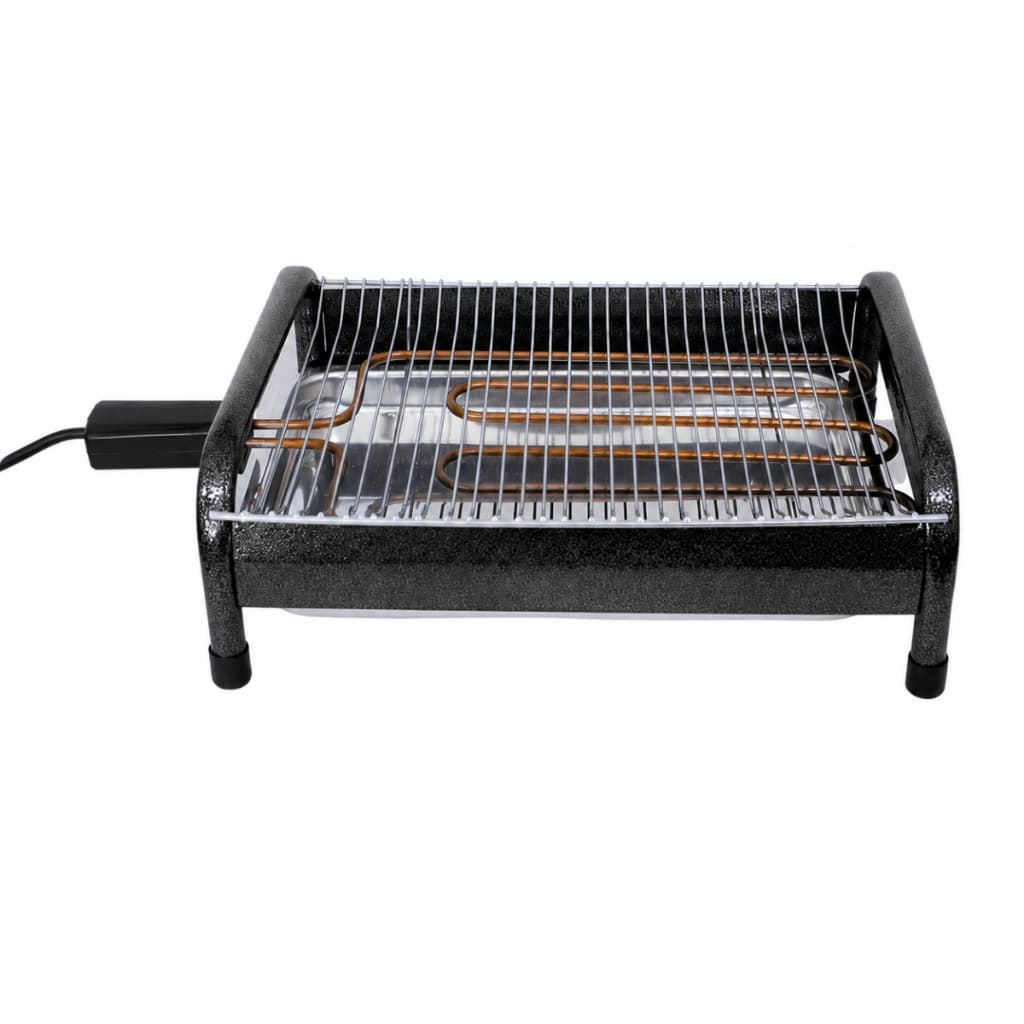 Churrasqueira Elétrica Portátil Com Pés em Alumínio 110v Grande Anti Fumaça 1600w 40cm Grill Gourmet