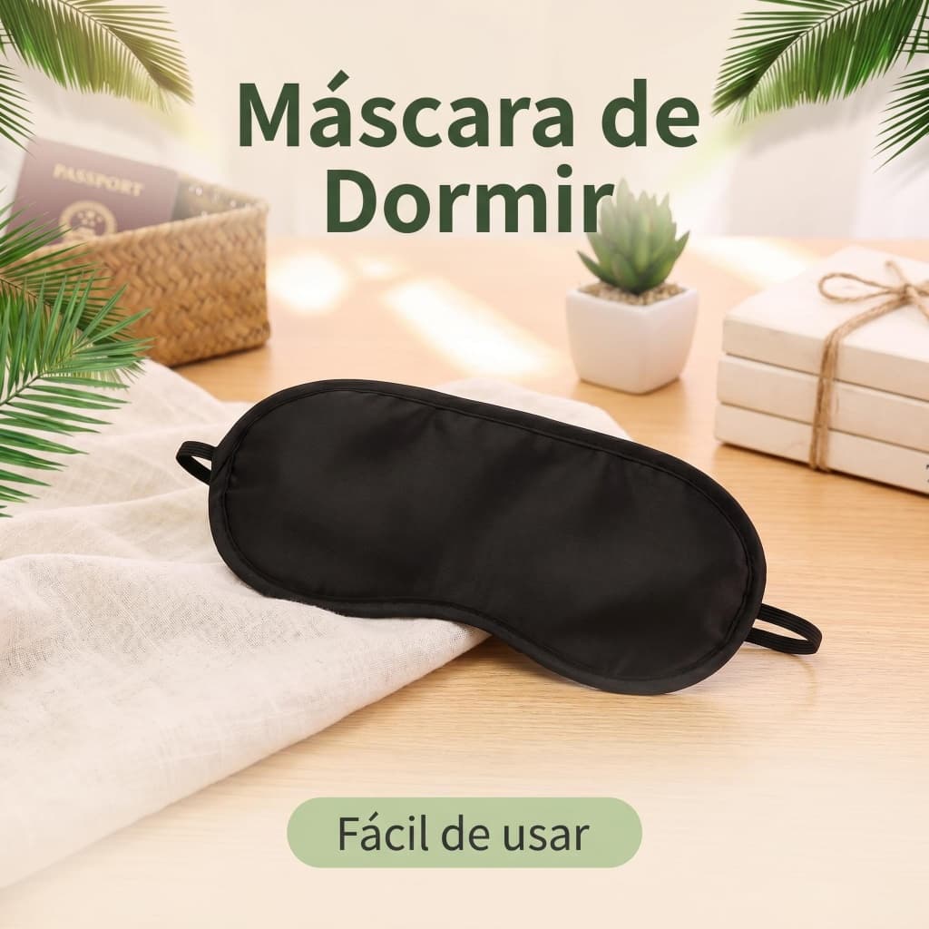 Máscara para Dormir Prática Uso Diário Fácil de Usar