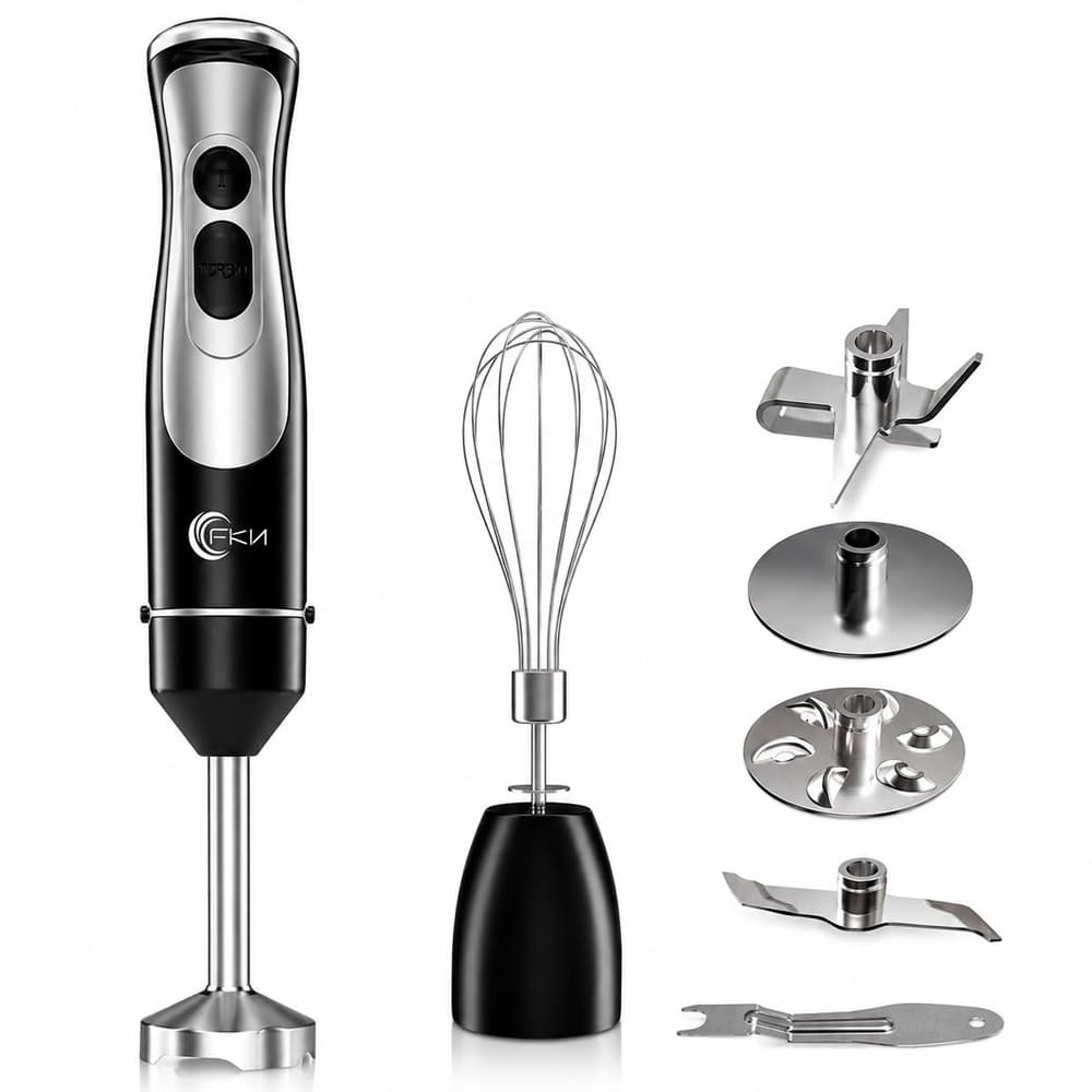 Mixer Processador Elétrico de 400w Multifuncional Vertical com Lâmina Inox Turbo