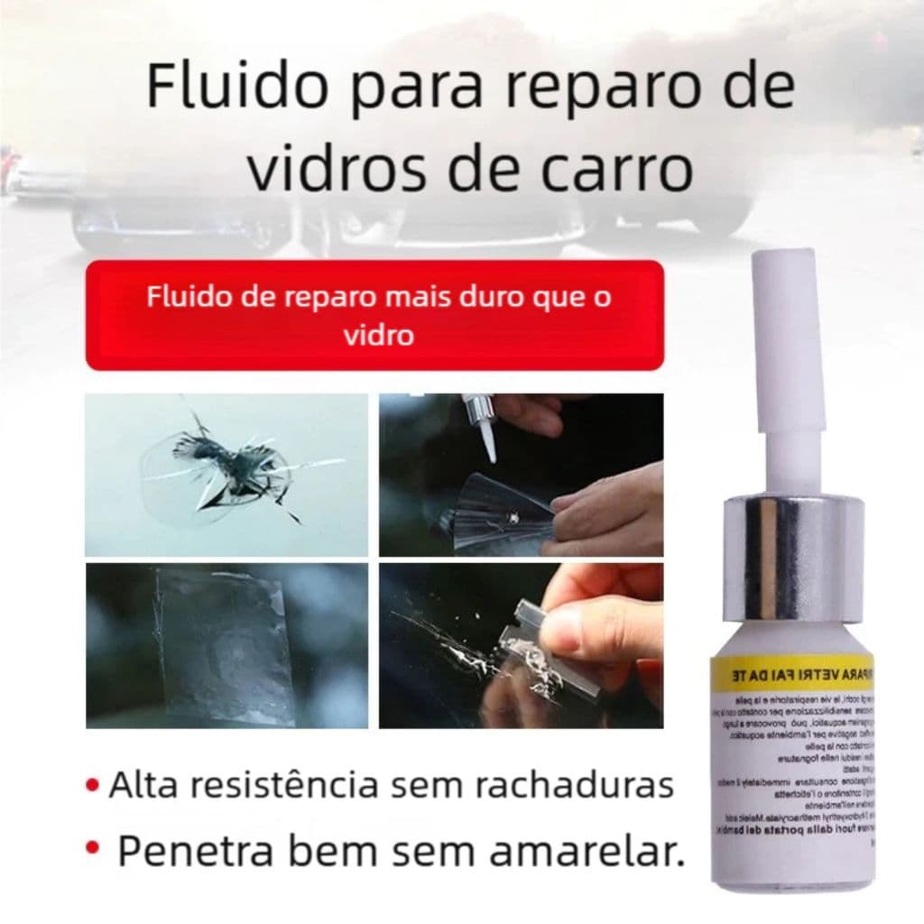 Kit Reparador de Parabrisa Trincado  Resina Alemã para Vidros Automotivos QUEIMA ESTOQUE
