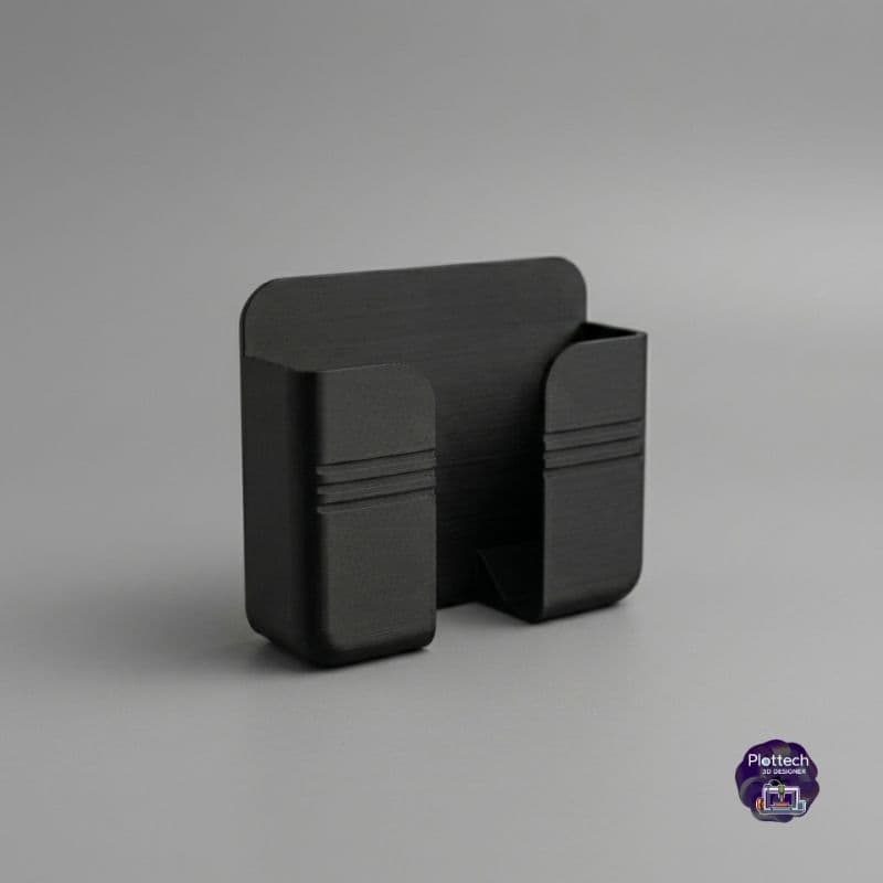 Suporte de celular para parede com adesivo ou parafuso. Porta celular, organizador, suporte carregador, impressão 3D.