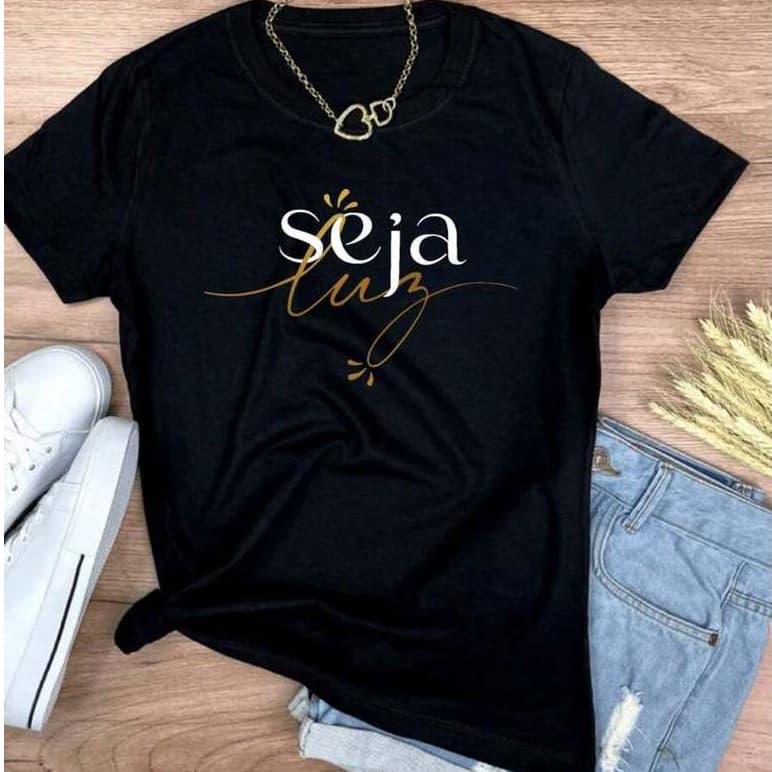 Camisa Camiseta T-shirt Feminina Algodão Batimento Coração 100% algodão Envio Imediato Dia a Dia
