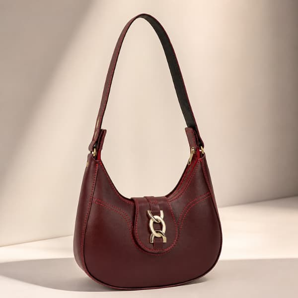 Bolsa Meia Lua Bridão Casual Baguete Tote Ombro Tiracolo Compacta Pequena Fashion Luxo Chique