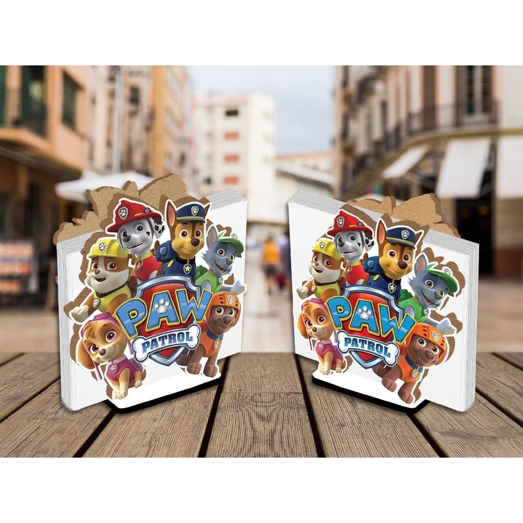 Kit 15 Centro de Mesa Porta Guardanapo Patrulha Canina