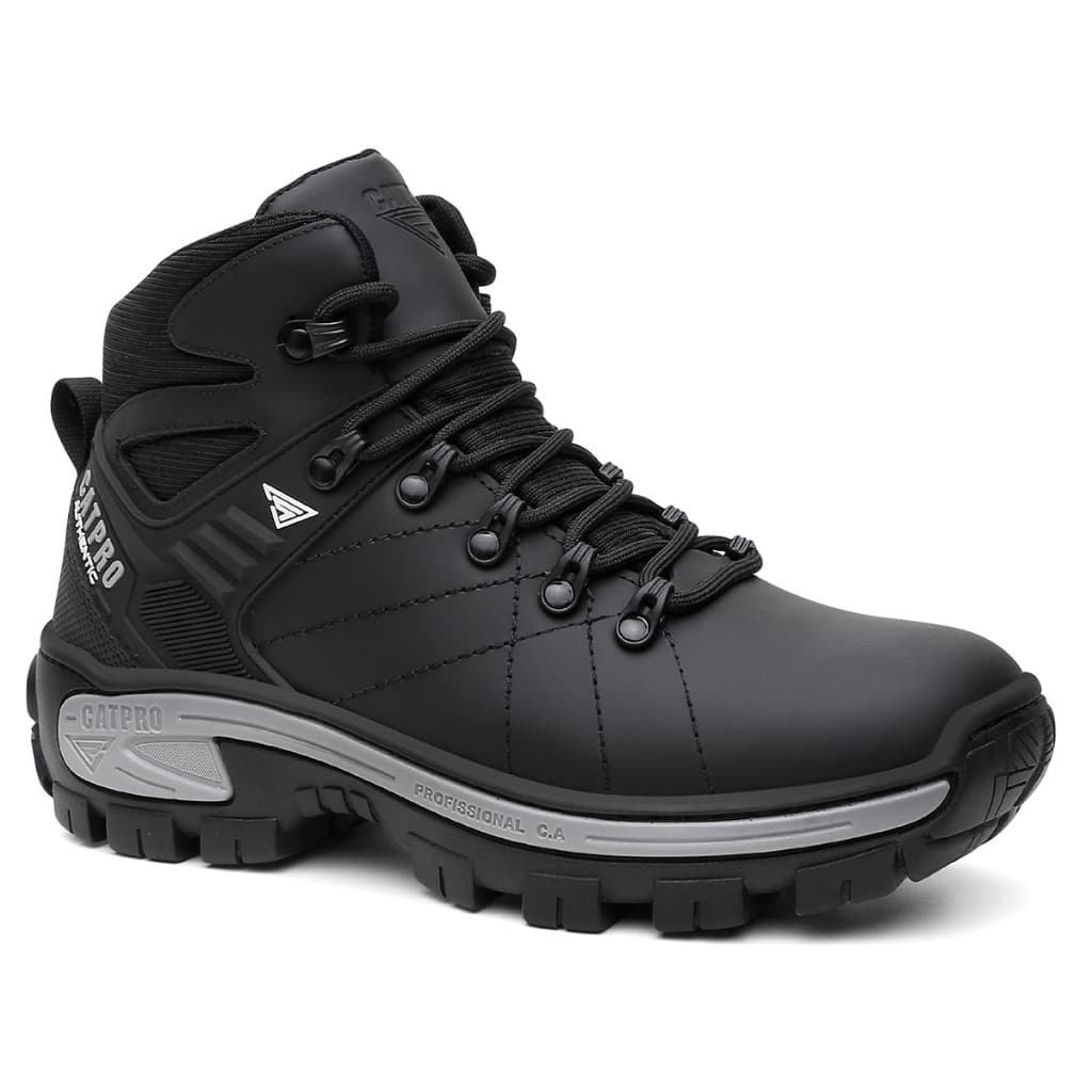 Bota Coturno Segurança Catpro Delta Couro Resistência E Conforto Proteção C.A Adventure Trabalho Motociclista
