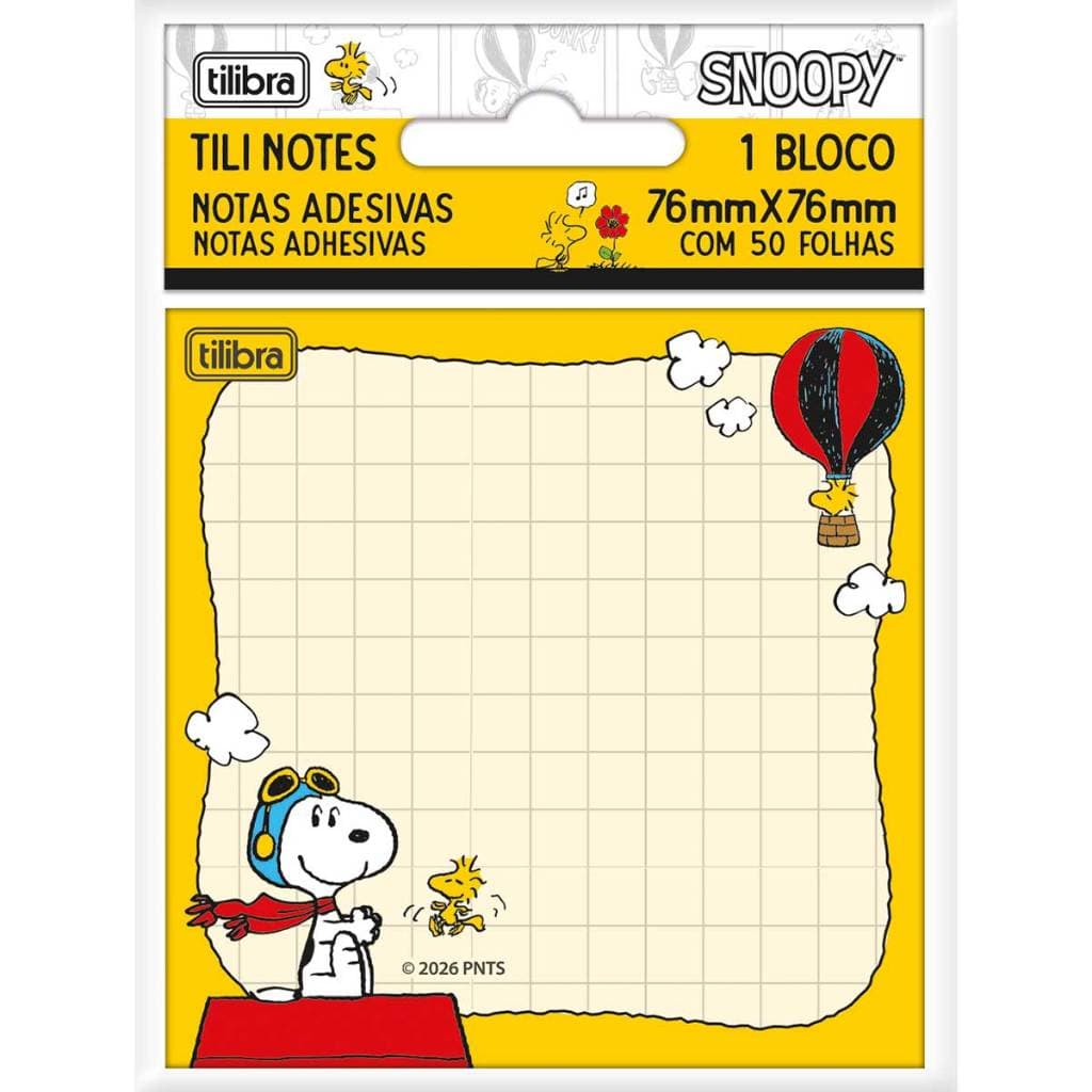 Bloco Adesivo Tili Notes Snoopy Tilibra 392782