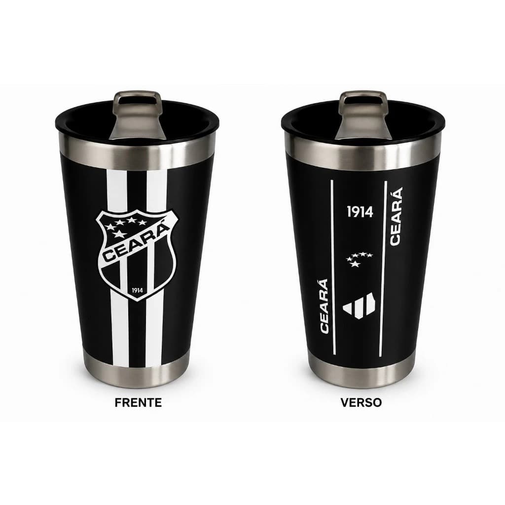 Copo Térmico Inox 473ml Parede Dupla com Tampa Vedação Segura para Uso Diário em Casa Trabalho e Viagens