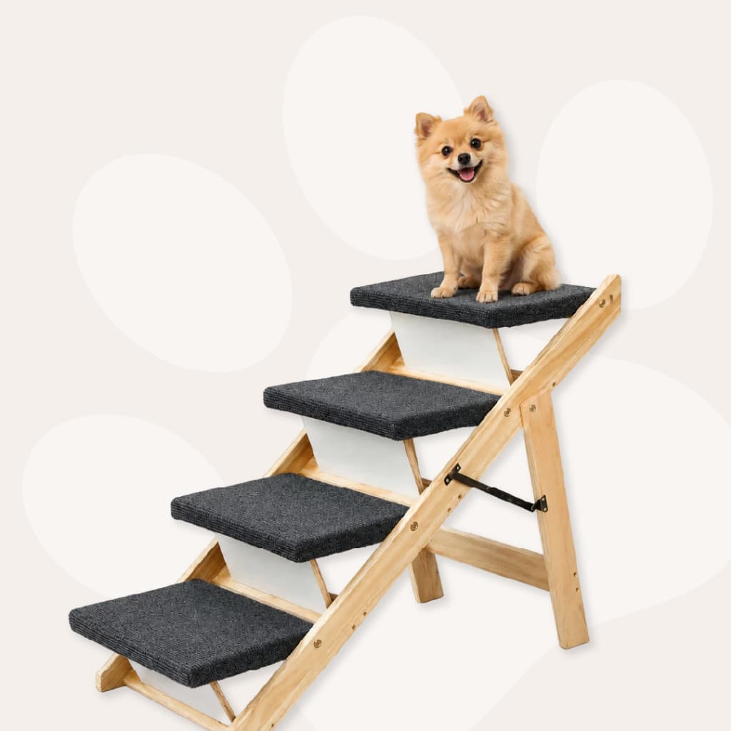 Escada Escadinha Pet Cachorro Subir Na Cama 60cm Antiderrapante