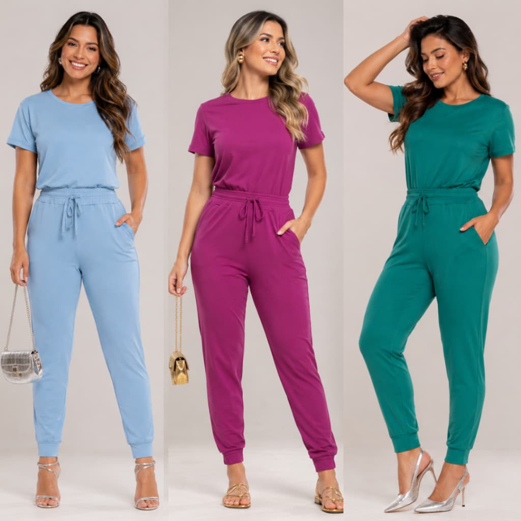 Conjunto Fardamento Suede Light Calça Jogger Blusa Básica Confortável Enfermagem Fardamento