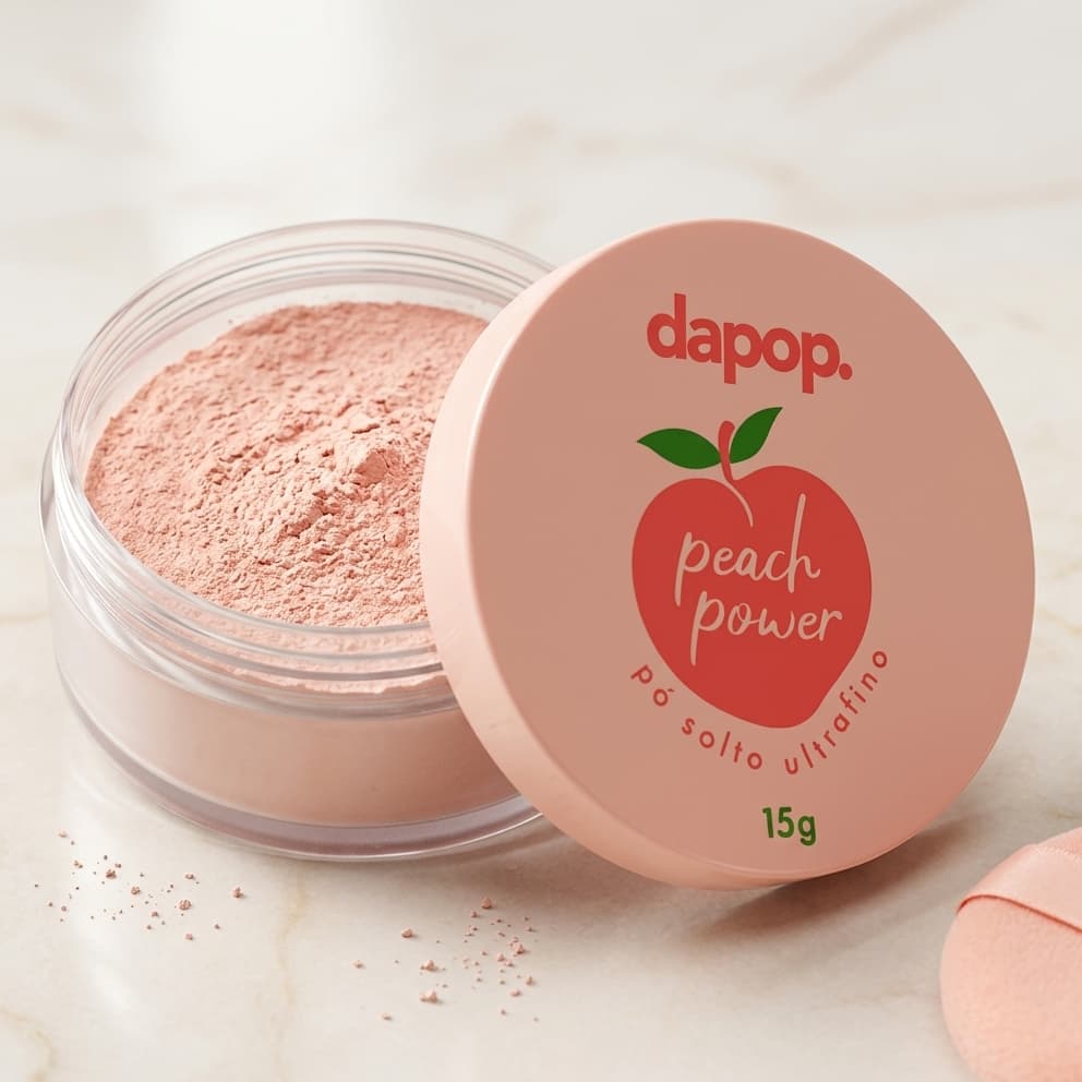 Pó Facial Ultrafino Matte Textura Macia Acabamento Natural Selador de Maquiagem