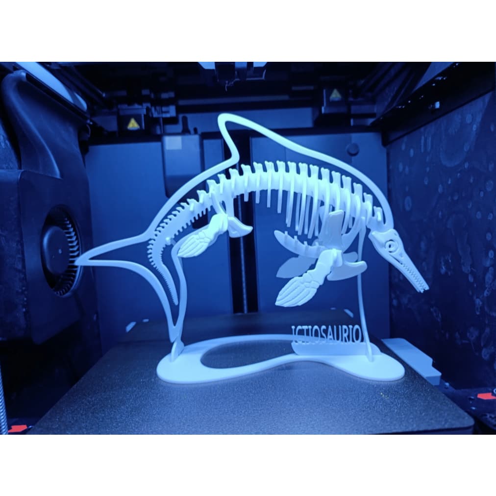 Esqueleto de Ictiossauro (quebra-cabeça 3D)