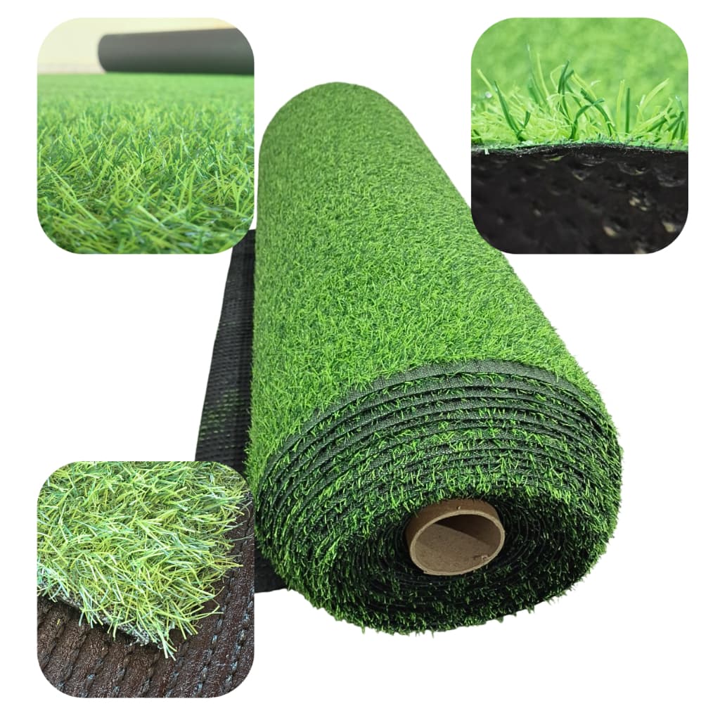 Grama Sintética Verde Decorativa Esportiva 2m X 2,5m (5m2) 20mm Ideal para Quintal Jardim Painel Parede