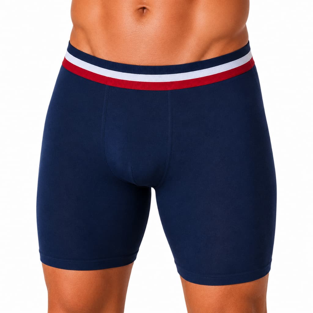 Kit 3 Cueca BOXER Long Leg ALGODÃO Masculino Box Malha Sem enrolar