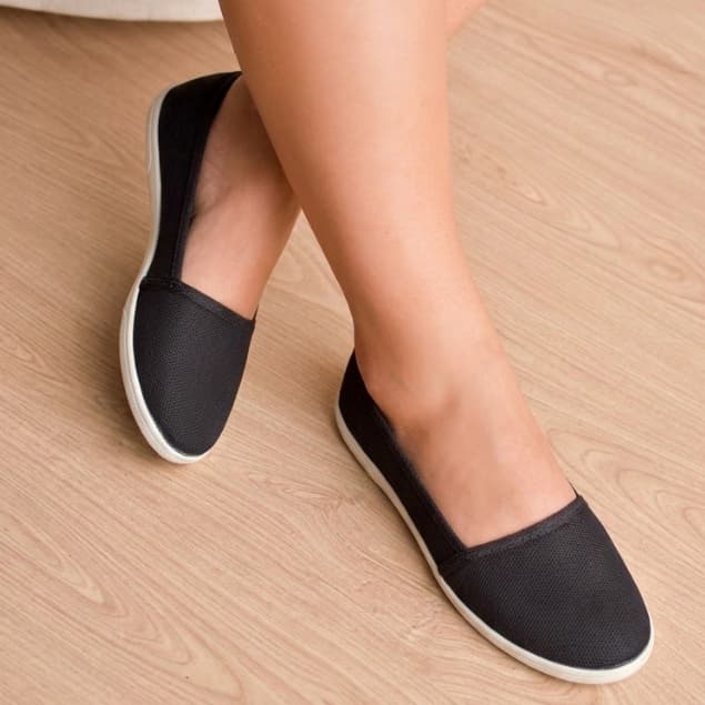 Sapatilha Feminina Casual Elegante Moderna Estilosa Leve Confortável Resistente Acessível Uso Diário