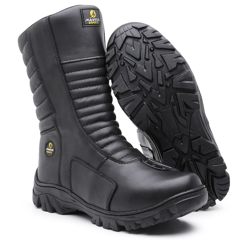 Bota Motociclista cano alto Master Boots em couro