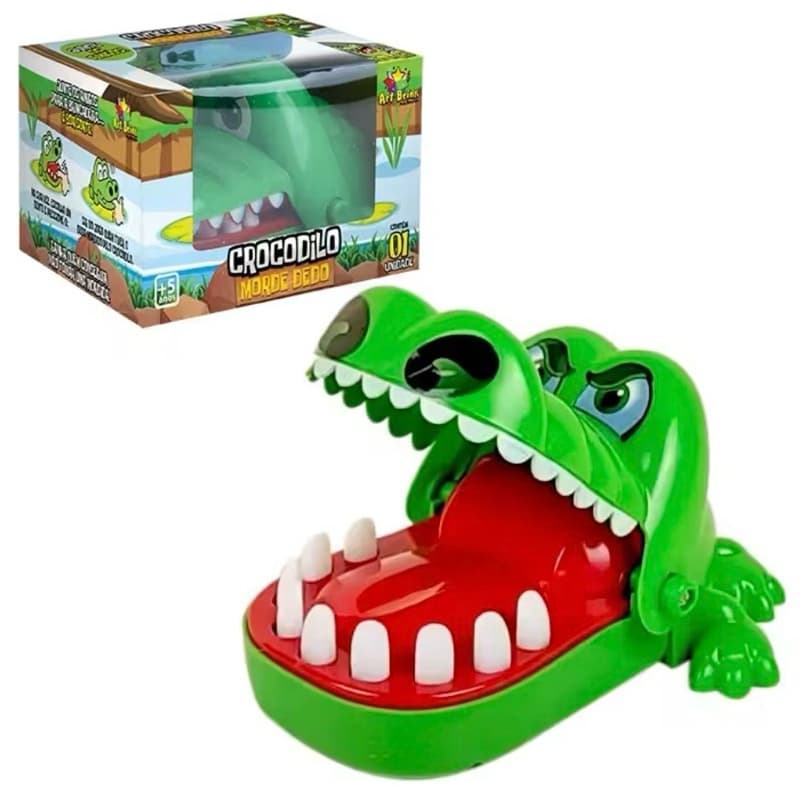 Crocodilo Dentista Morde Dedo Original Brinquedo Infantil Jogo Tabuleiro Concentração Família