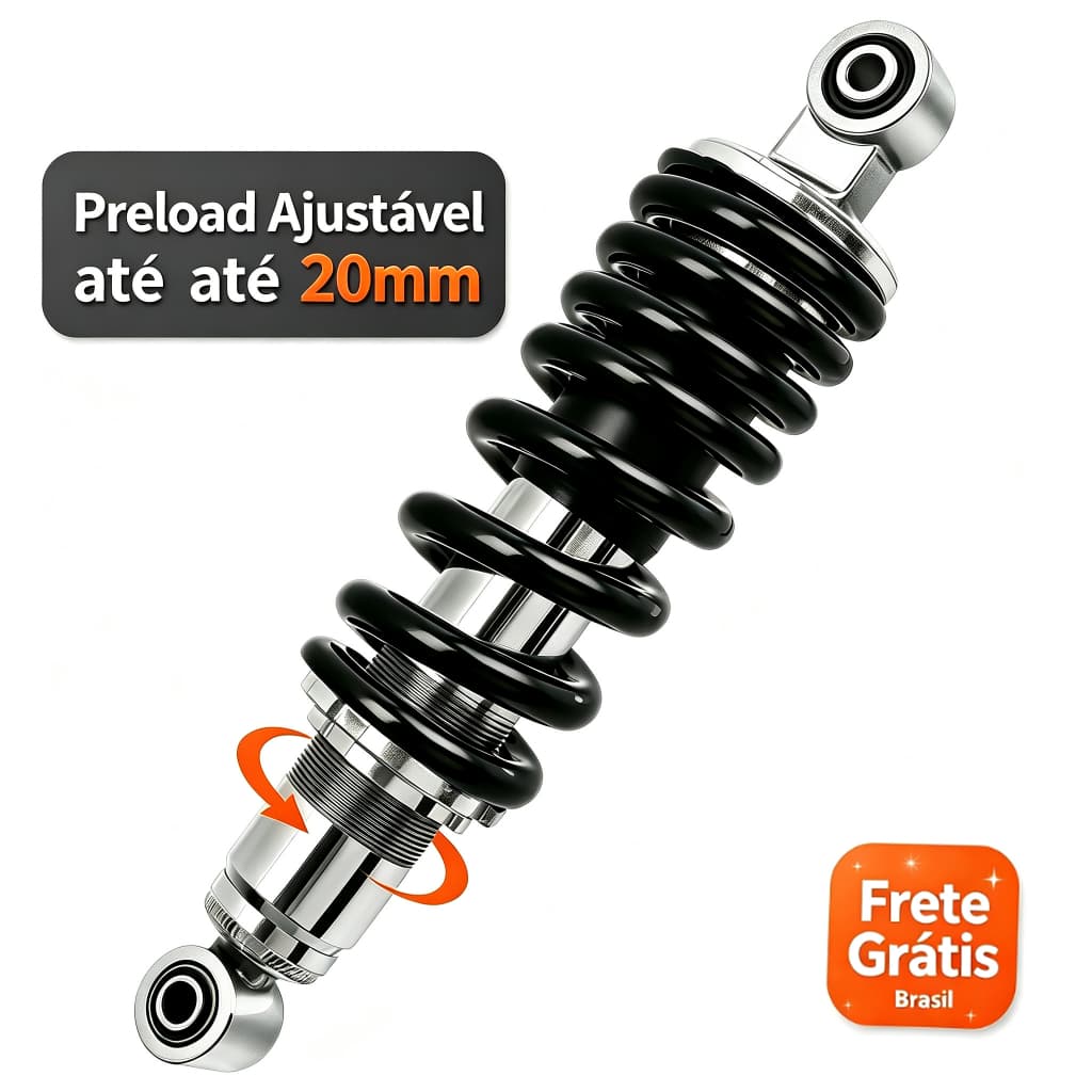 Amortecedor Central Aço Ajustável Bros 125/150/160/ Xre190