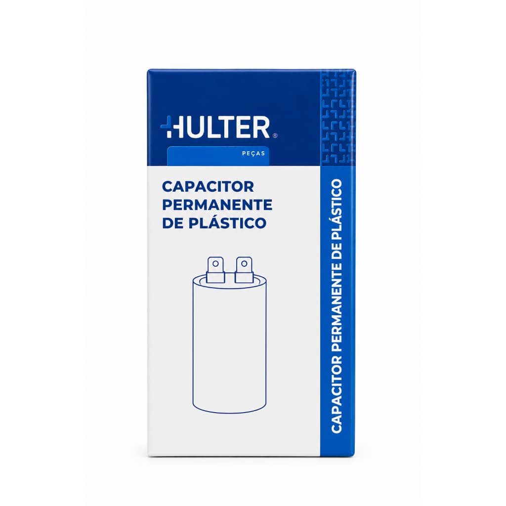 Capacitor Permanente de Plástico 12µF Hulter com Terminal