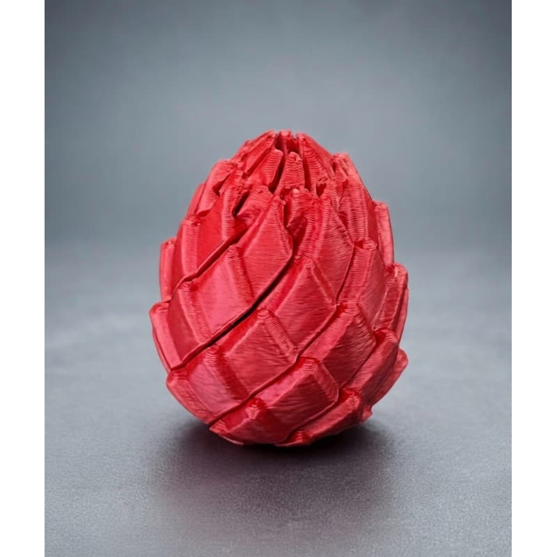 Ovo de dragão | Fidget toy articulado | bolinha articulada VERMELHO
