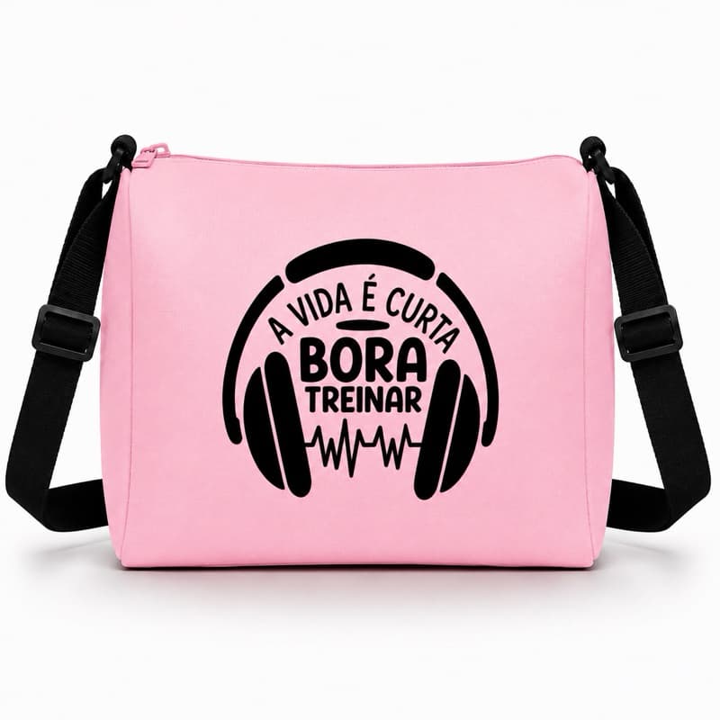 Mala Academia Estampada Feminina Masculina Fit Esporte Mala Malinha Academia Unissex Sport Bolsa Transversal Regulável