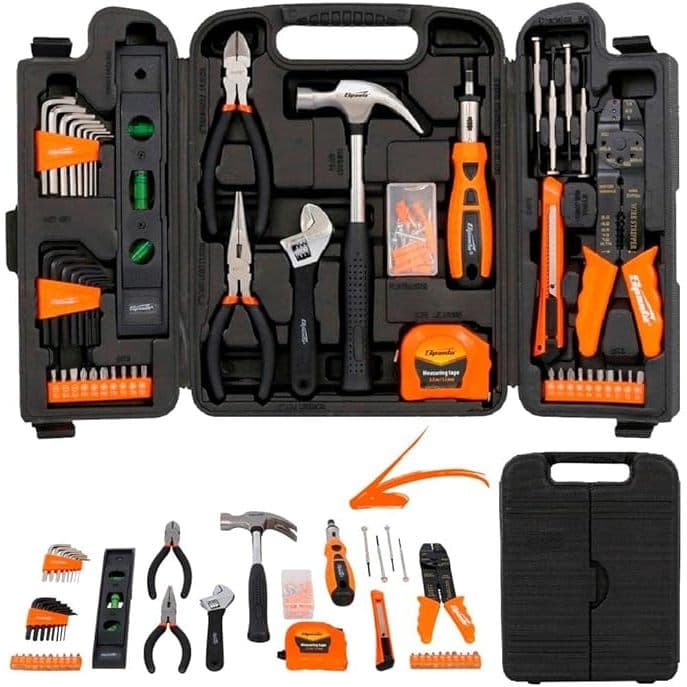 Kit de Ferramentas com 129 Itens com Maleta- LUATEK KIT com Chaves, Soquetes, Alicates e MUITO MAIS