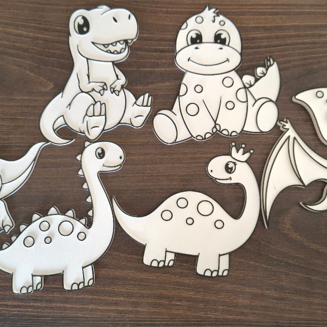 Kit Pintura Dinossauros Infantil – Crie, Pinte e Decore