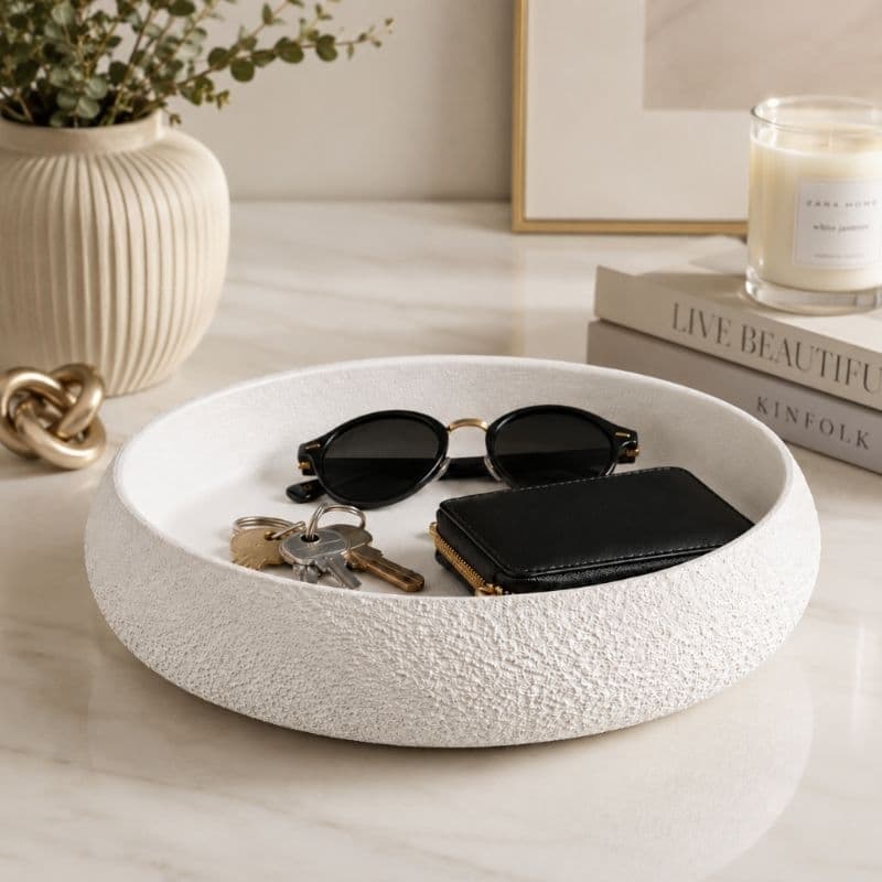 CESTO ORGANIZADOR DECORAÇÃO MULTIUSO PARA PETISCOS OU PORTA OBJETOS/CHAVES/PERFUMES OU MAQUIAGEM.