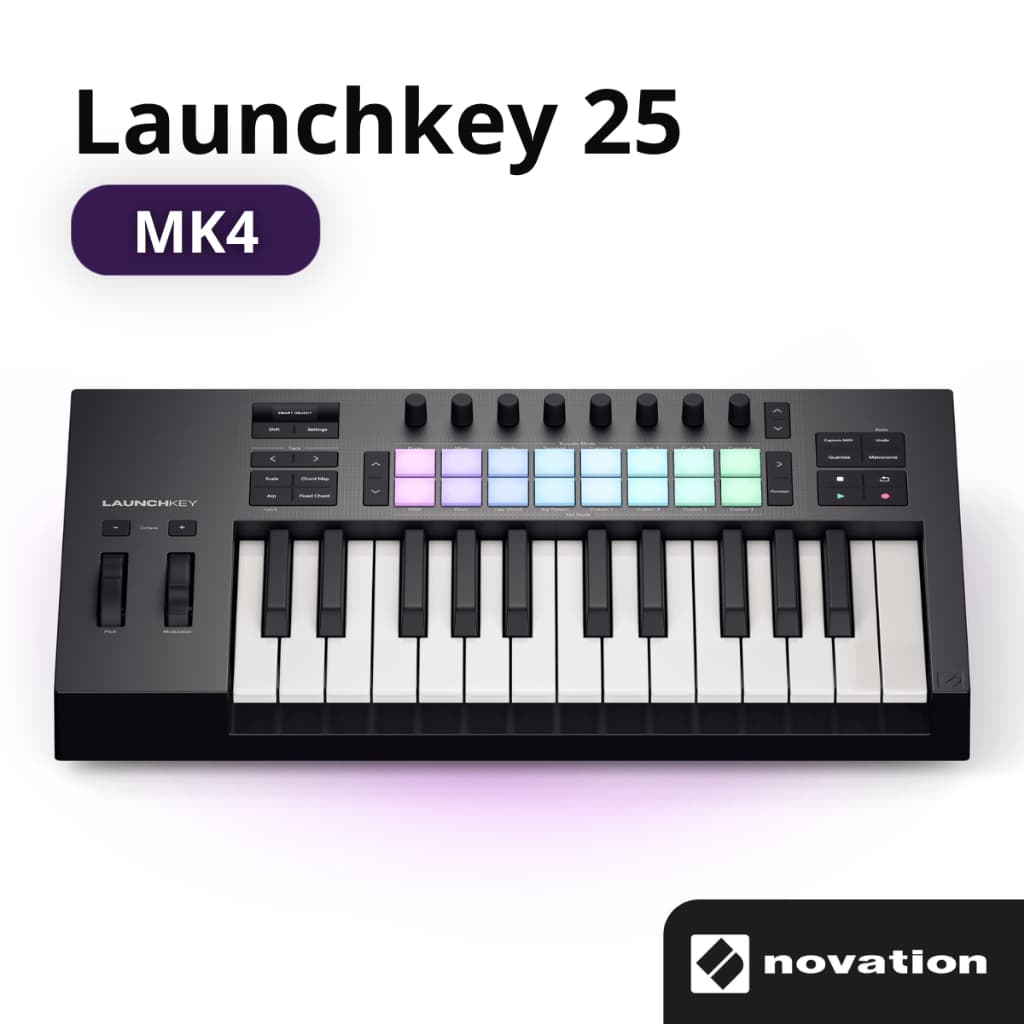 Teclado Controlador Launchkey 25 Mk4 Novation Teclado Controlador Midi Teclado Controlador Usb