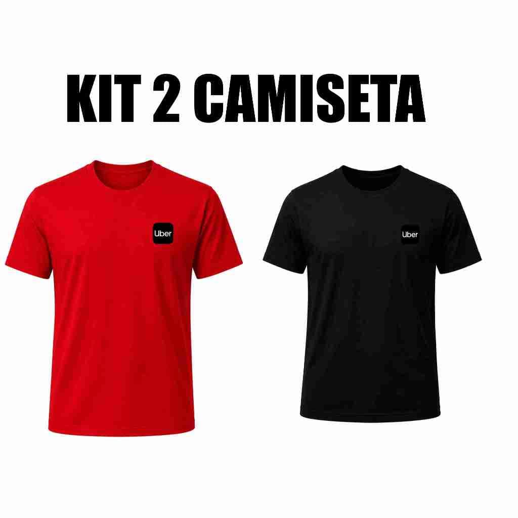 KIT 2 CAMISETAS UBER CAMISETA MOTORISTA