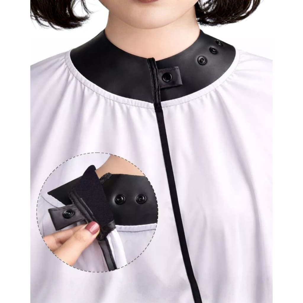 Capa de Corte Profissional Premium para Barbeiro e Cabeleireiro – Gola de Neoprene