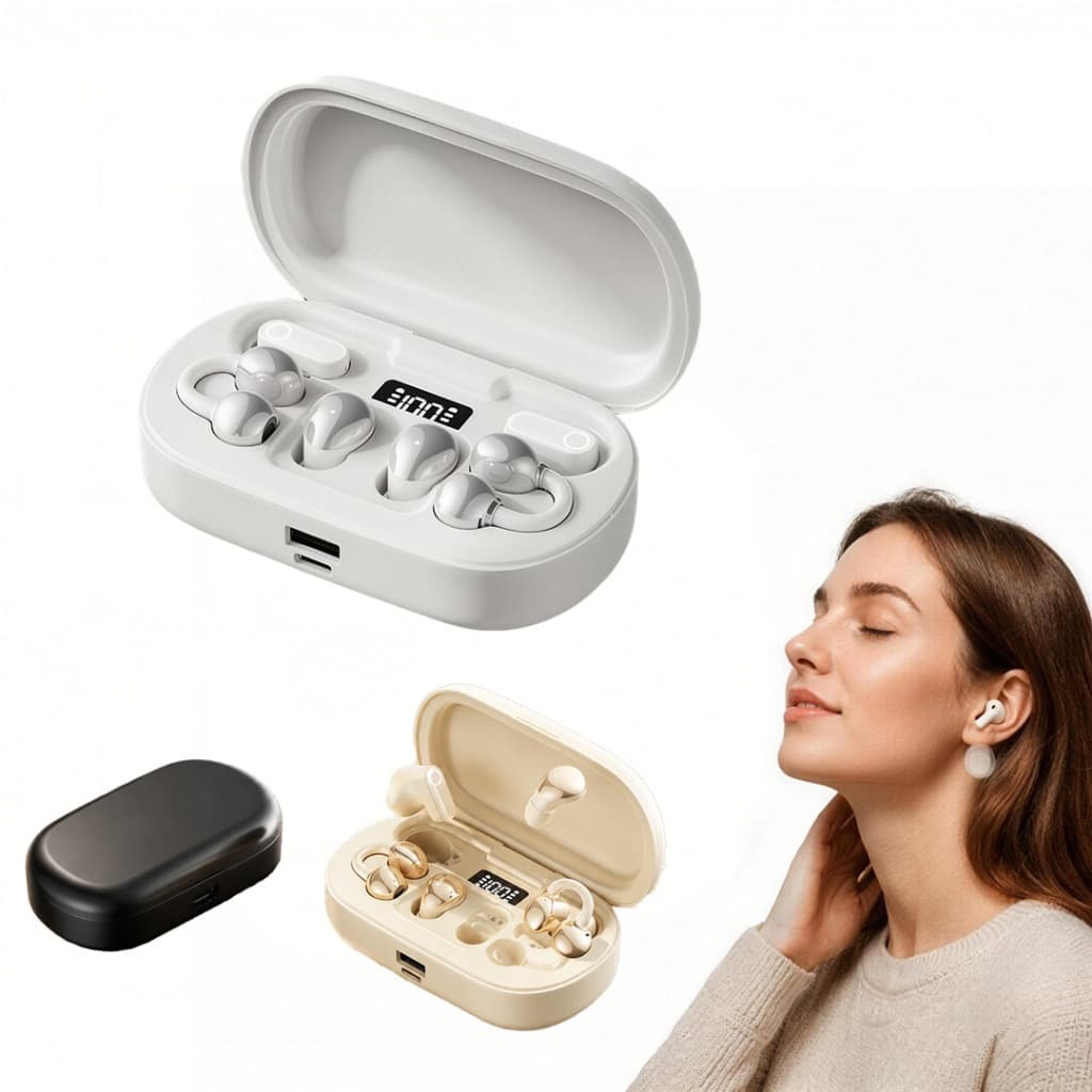 Lançamento 2026 Kit com 3 pares Fone de ouvido intra-auricular bluetooth sem fio versão 6.0