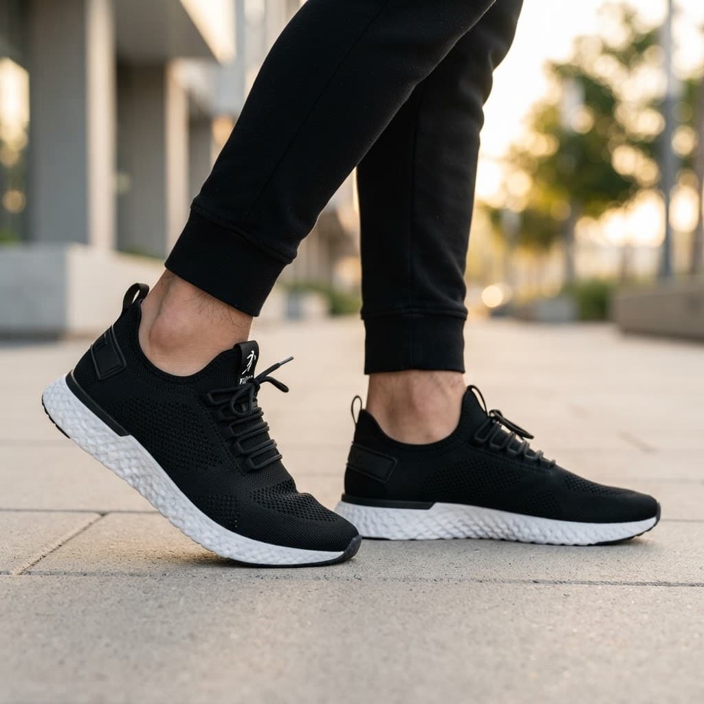 Tênis confortável de malha respirável feminino e masculino casual e esportivo