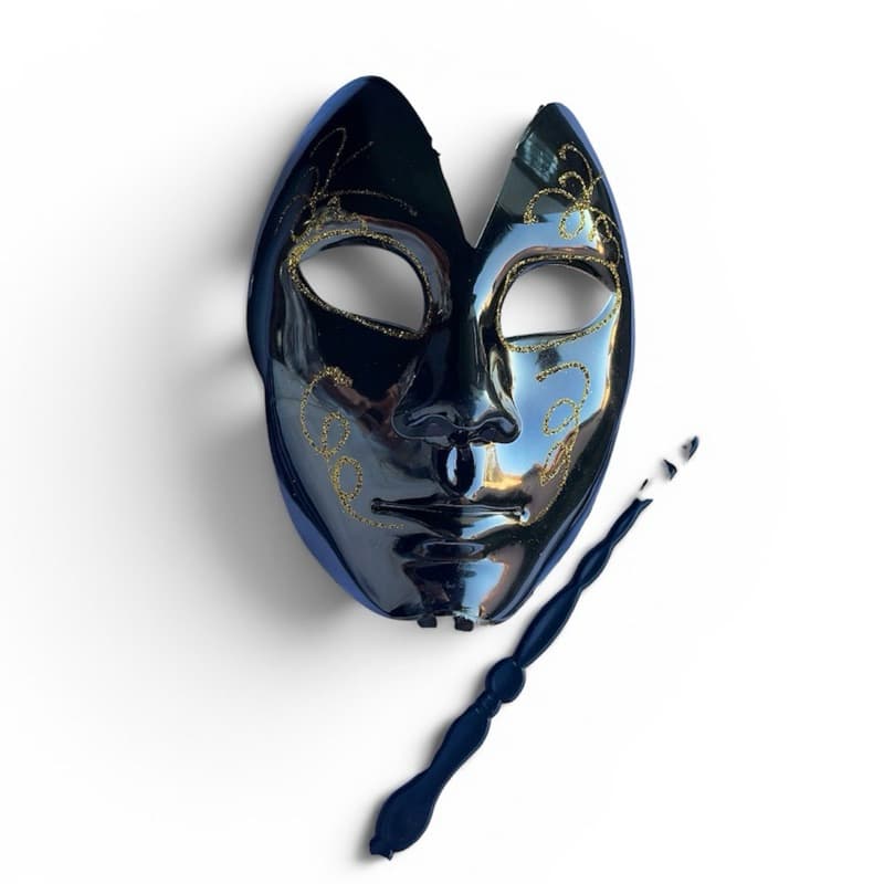 Máscara Veneziana cromada para Fantasias | Carnaval, Bailes e Festas Temáticas