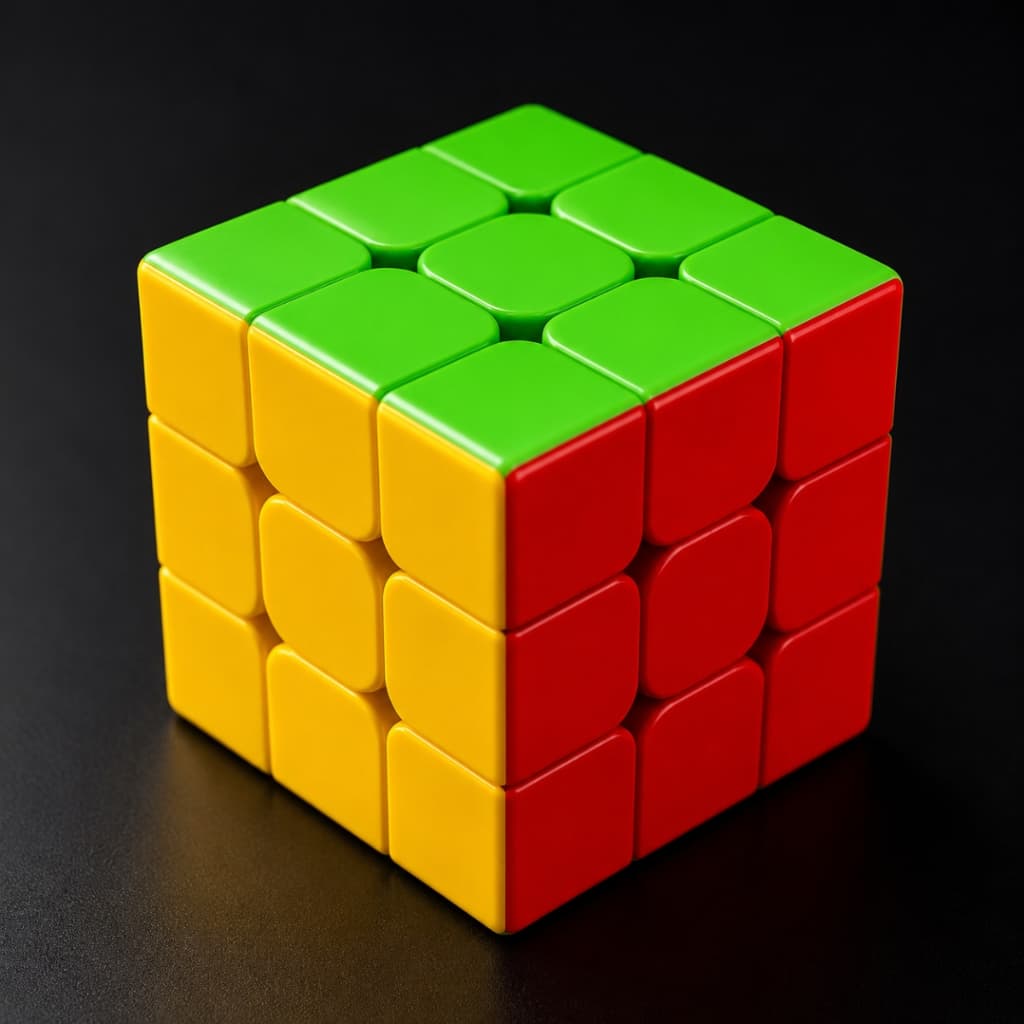 Cubo Mágico 3x3 Profissional Speed Cube Giro Ultra Suave Antitravamento Quebra-Cabeça Educativo
