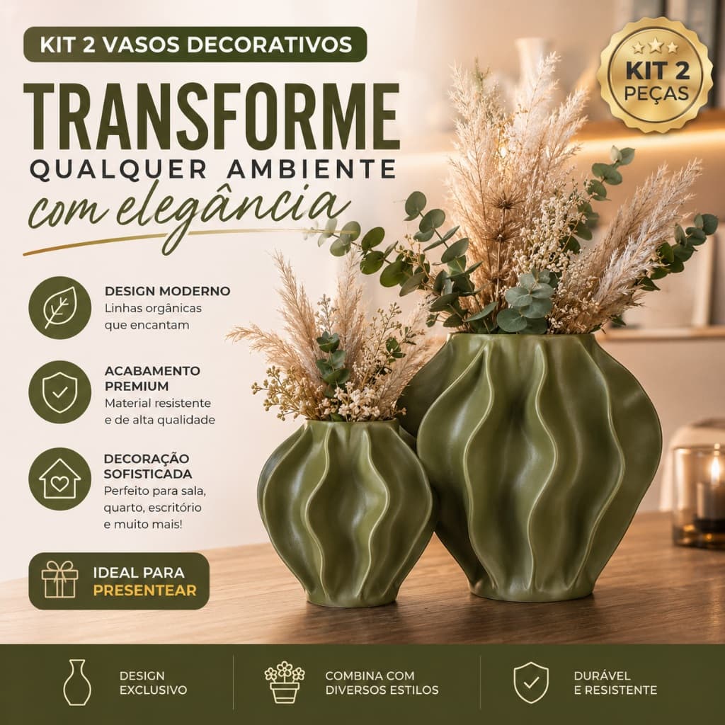 Vasos Decorativos Enfeite Decorativo Minimalista para Sala Plantas Artificiais