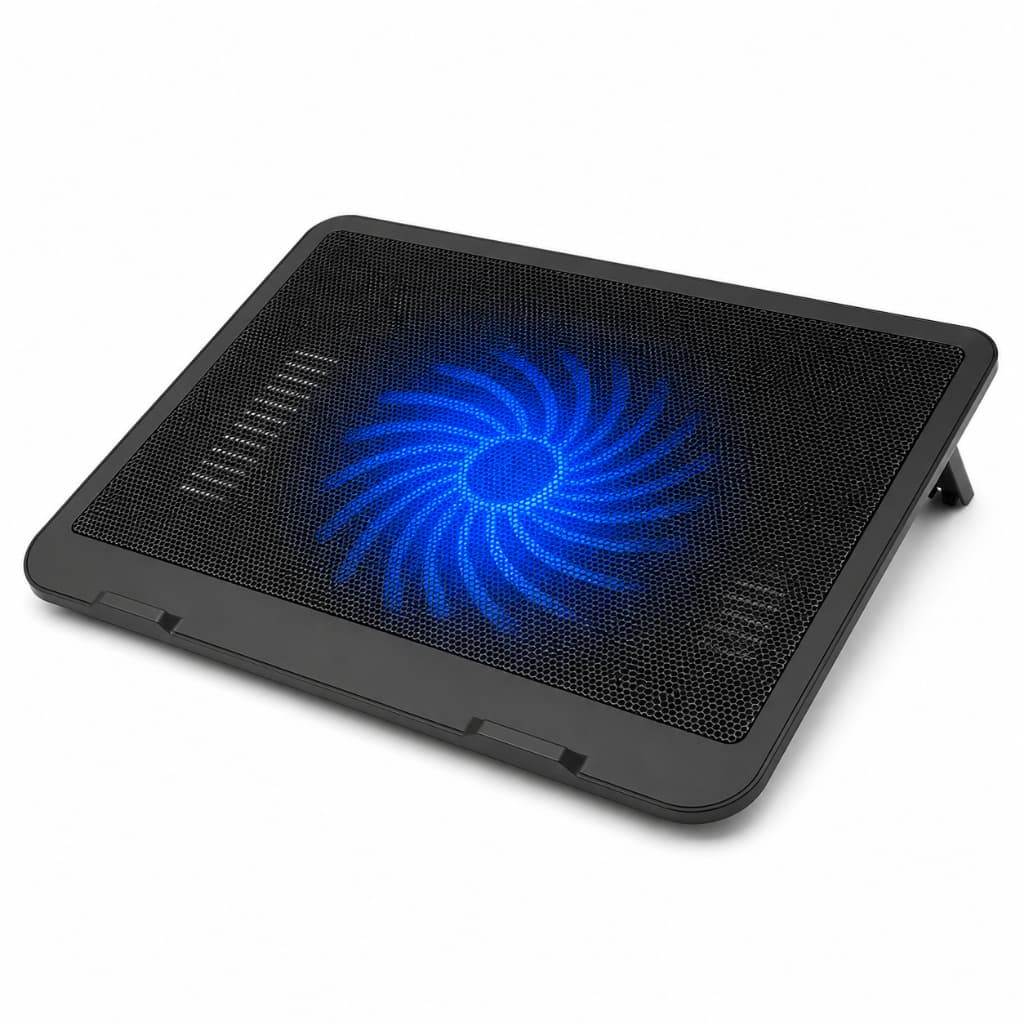 Base Notebook Gamer LED Azul Silenciosa USB Cooler 15,6 Polegadas Ajustável 7 Níveis Original